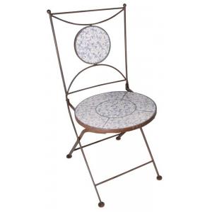 Bistrostoel Aged Ceramic Blauw Bistrostoel Aged Ceramic Blauw